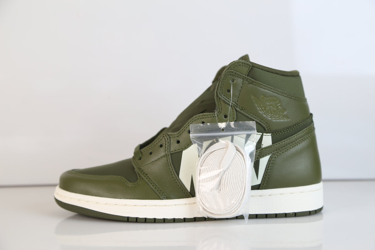 air jordan 1 high og olive canvas