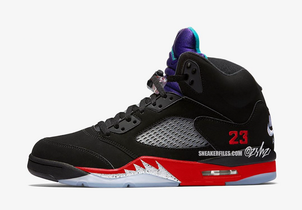 Nike Air Jordan Retro 5 Top 3 Black 