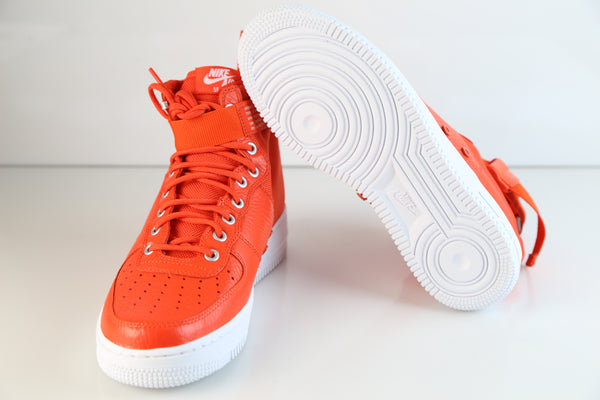 nike sf air force 1 mid team orange