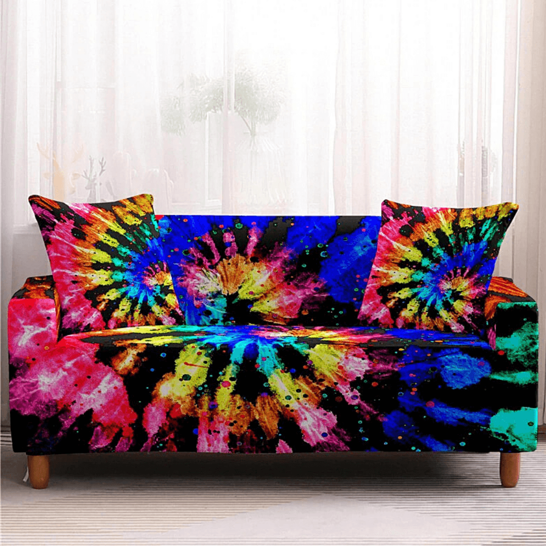 Sofa Skin™ Collection | Best Elastic Couch Covers With Tie-Dye Designs