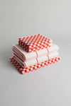 ESSENTIAL BATHROOM SET 15 | Paloma Sun & Ecru | 100% GOTS certified Organic Cotton towel set by BAINA