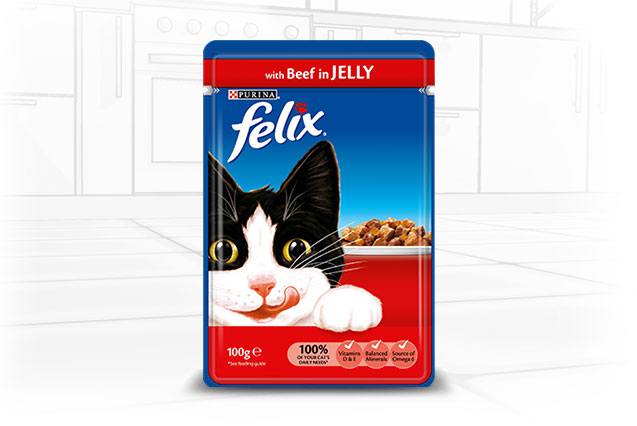 Felix Cat Food Pouches - Meat