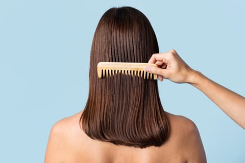 Use Wide Comb for Sorting Hair