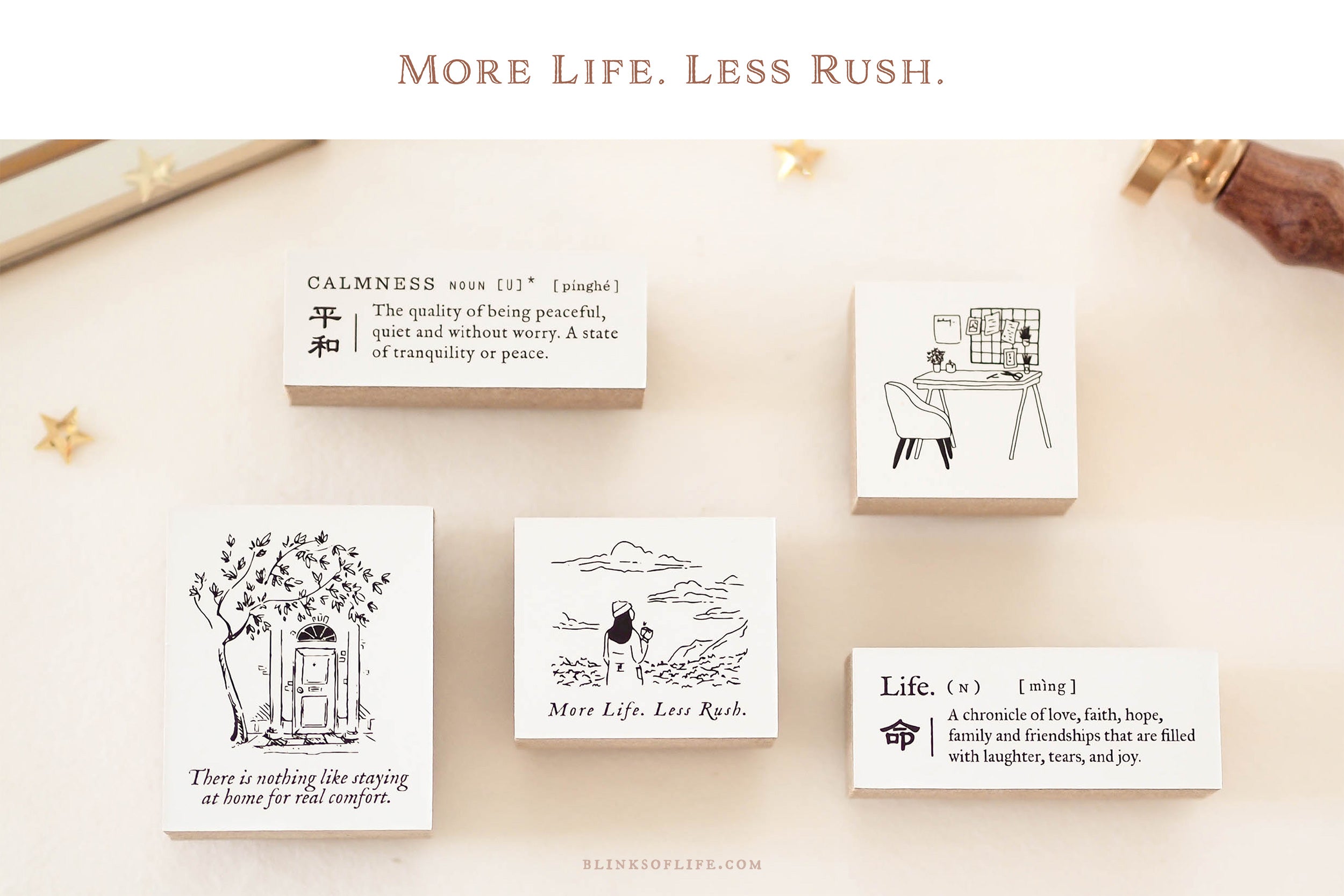 Blinks of Life - Autumn/Fall 2021 - Life Rubber Stamp
