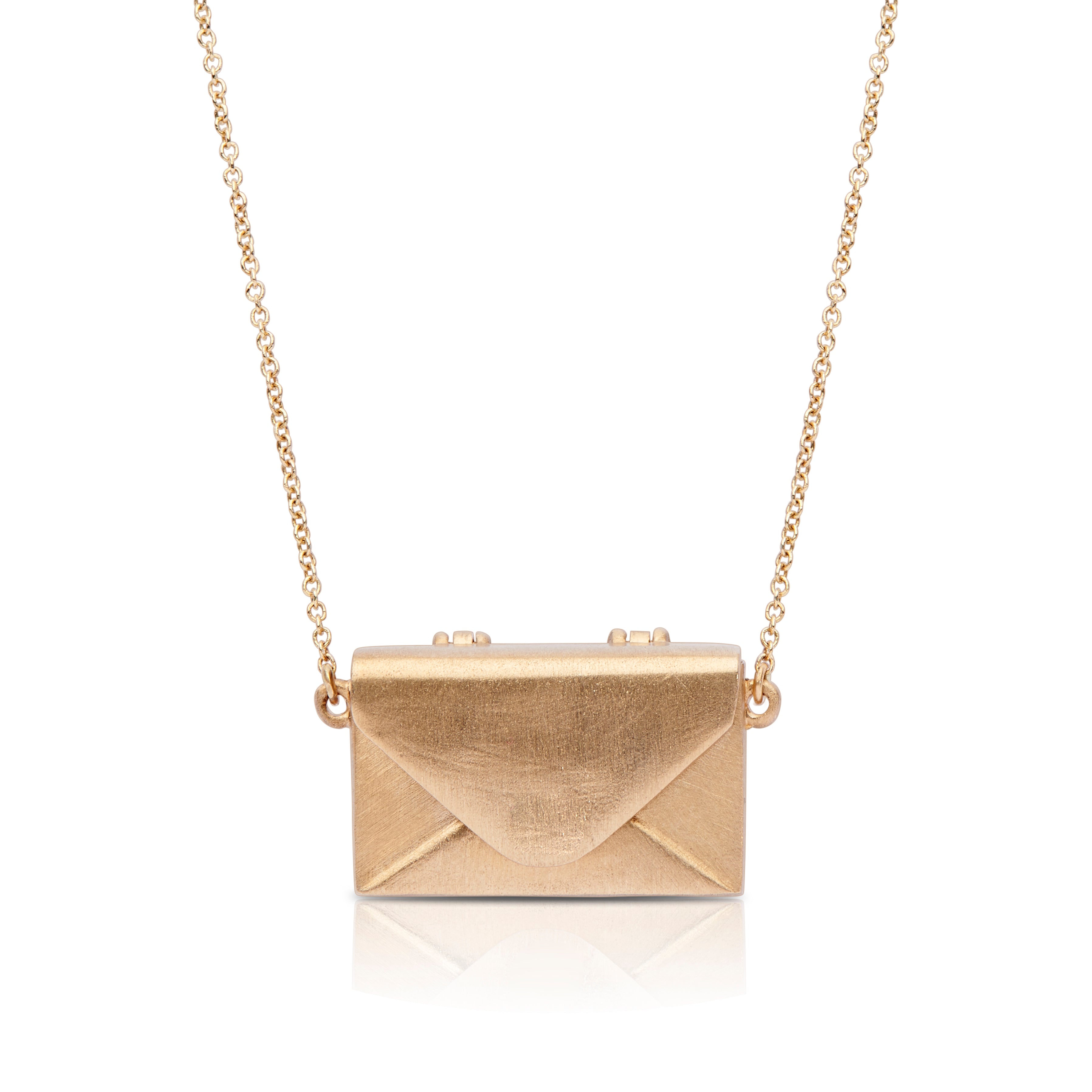 Bixlers Pure Love Love Letter Necklace In 14k Gold