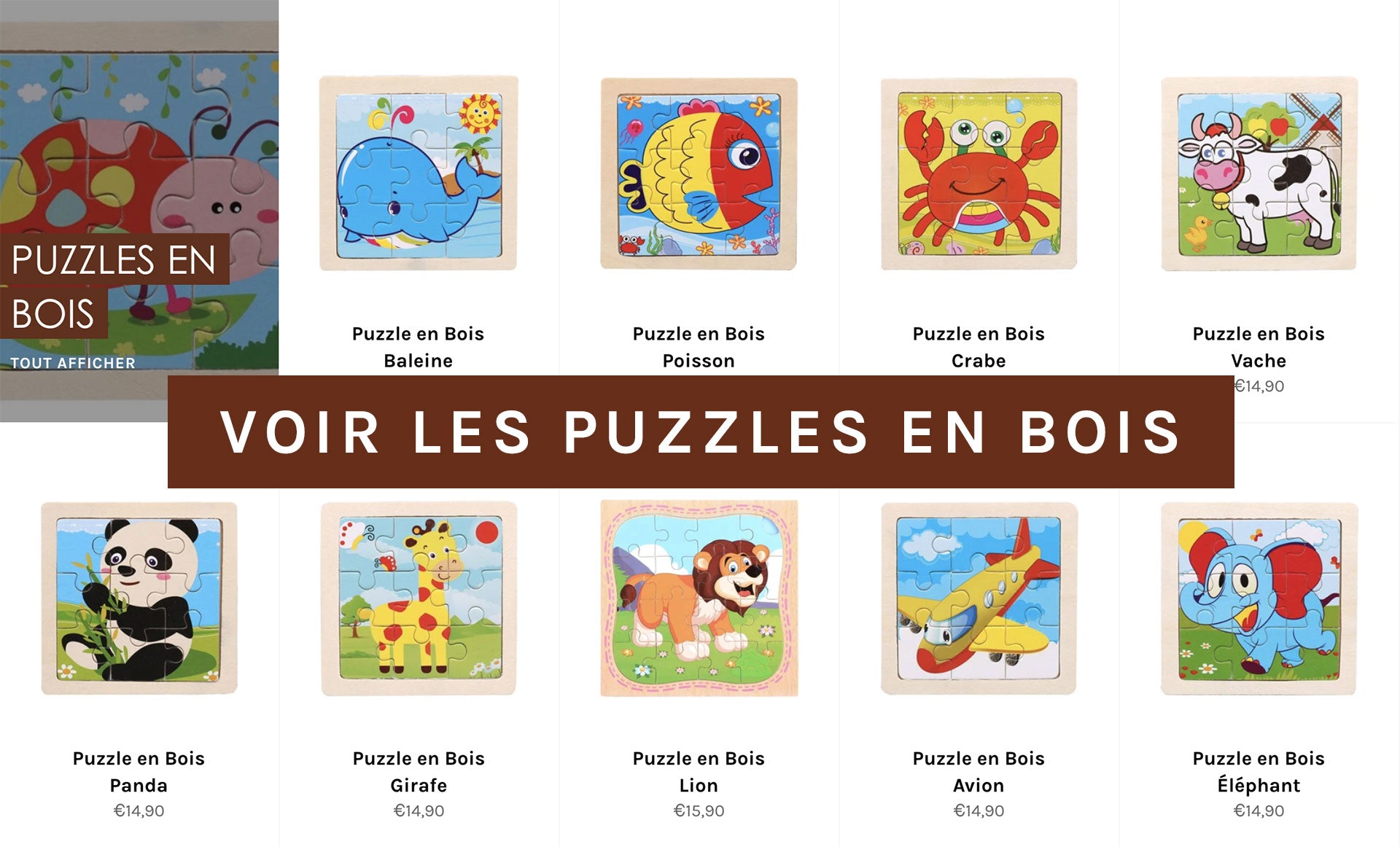 Puzzle Premier Age Jouet en bois pour Bébé Enfant 1 ans + - Un