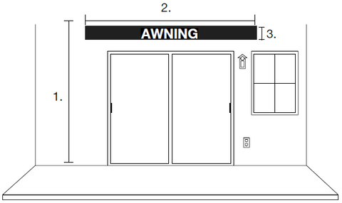 how to measure for awnings