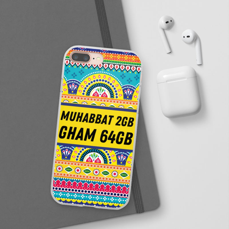 Muhabbat 2GB Gham 64GB Flexi Cases - Phone Case by GTA Desi Store