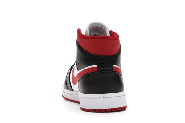 half red black and white jordan 1