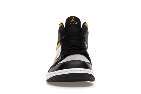 air jordan mid white pollen black