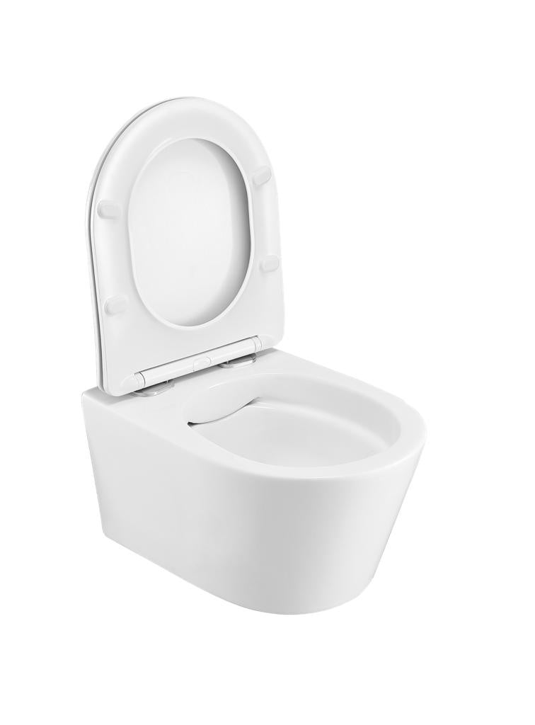 het kan Motiveren louter Luzi compact rimfree verkort toilet zonder spoelrand incl. slim softcl