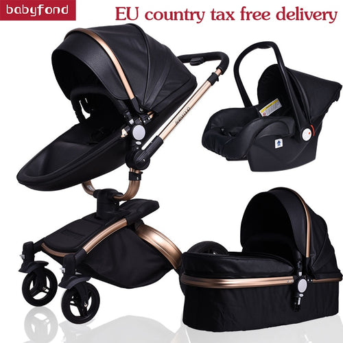 leather baby prams