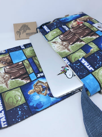 Star Wars, messenger bag, custom, handmade, giveaway, upcycle, love, yoda, c3po, r2d2, may the fourth be with you