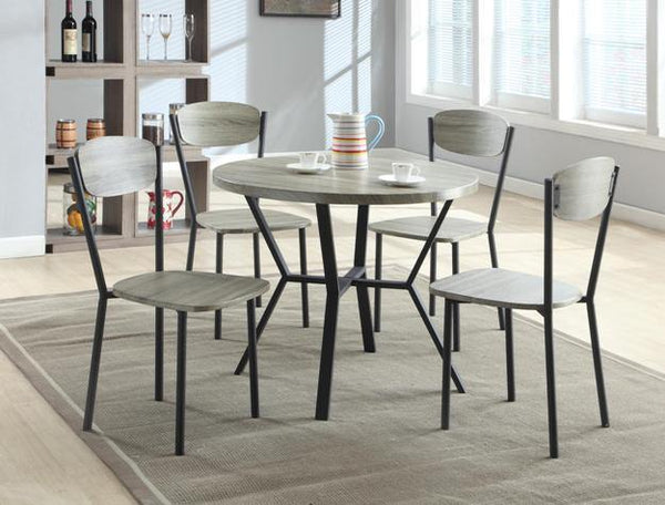 crown mark grey henderson 5 pack dining set