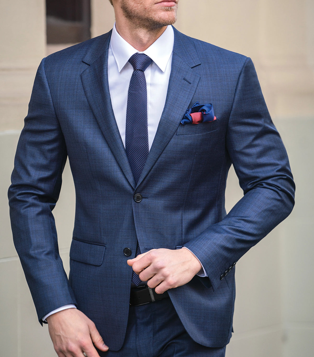 Buy Daniel Hechter Slim Fit Wool Blend Formal Suit 2024 Online