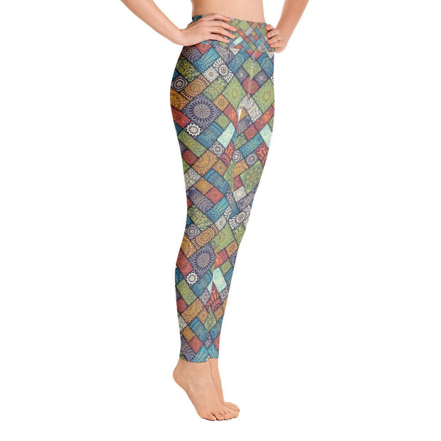 Transcendental Bohemian Mandala-Patterned Style Yoga Pants – Chakra Galaxy