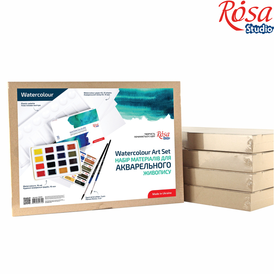 NEW: WATERCOLOR SETS in metal cases ROSA Gallerу!