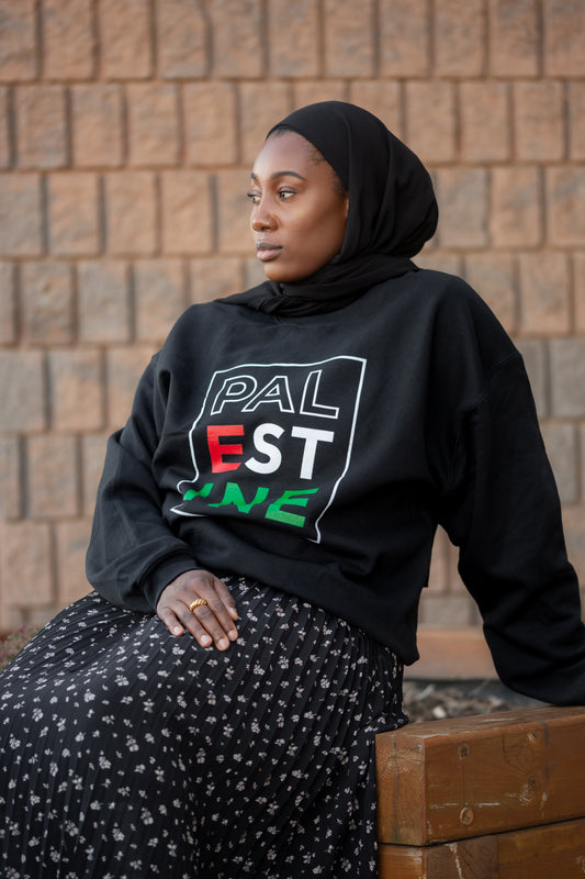 Geifa Crewneck Sweatshirts for Women Oversized Palestine