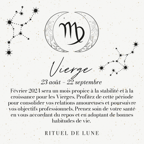 horoscope vierge février 2024 rituel de lune