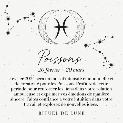 horoscope poissons février 2024 rituel de lune