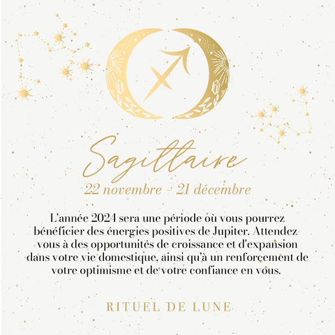 prévisions astrologiques horoscope sagittaire 2024 rituel de lune