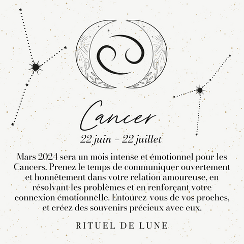 Horoscope cancer mars 2024