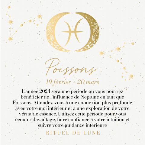 prévisions astrologiques horoscope poissons 2024 rituel de lune