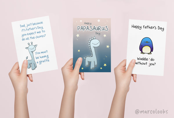 Fathers Day cards designed by MarcoLooks for 2022