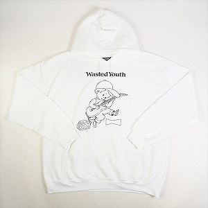 Wasted youth ウェイステッドユース ×AFTERBASE HOODIE パーカー 水色 ...
