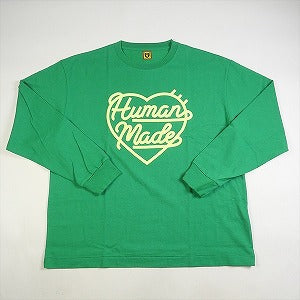 HUMAN MADE ヒューマンメイド 23AW HEART L/S T-SHIRT GREEN ロンT ...