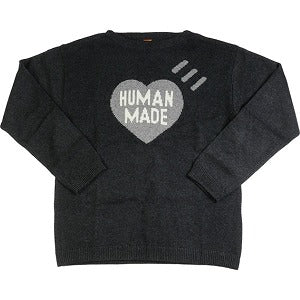 HUMAN MADE ヒューマンメイド 23AW HEART KNIT SWEATER NAVY HM26CS030