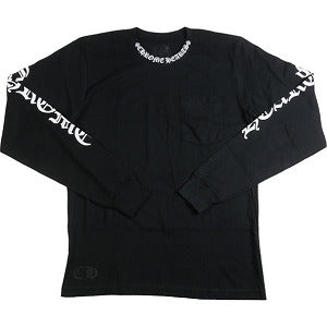 CHROME HEARTS クロム・ハーツ NECK LOGO LS POCKET L/S TEE BLACK 