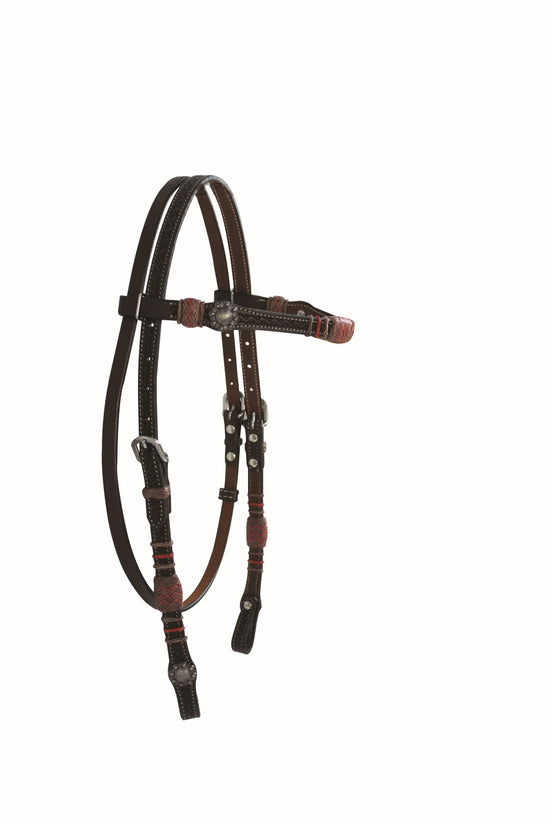 Showman™ rawhide covered stirrups with leather lacing. – Dark Horse Tack  Company