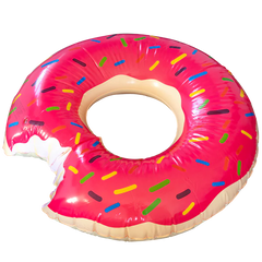 Pink donut pool float