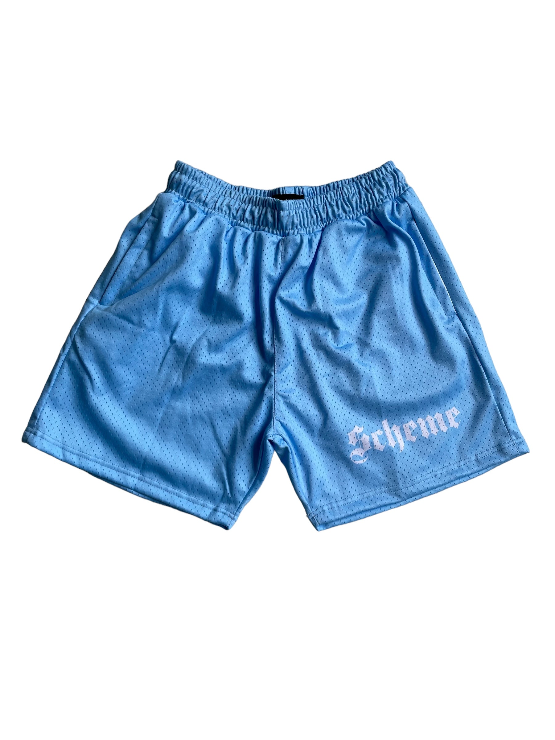 Basic Mesh Short - Carolina Blue