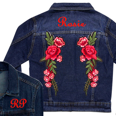 Grateful Dead Embroidered Rose Denim Jacket