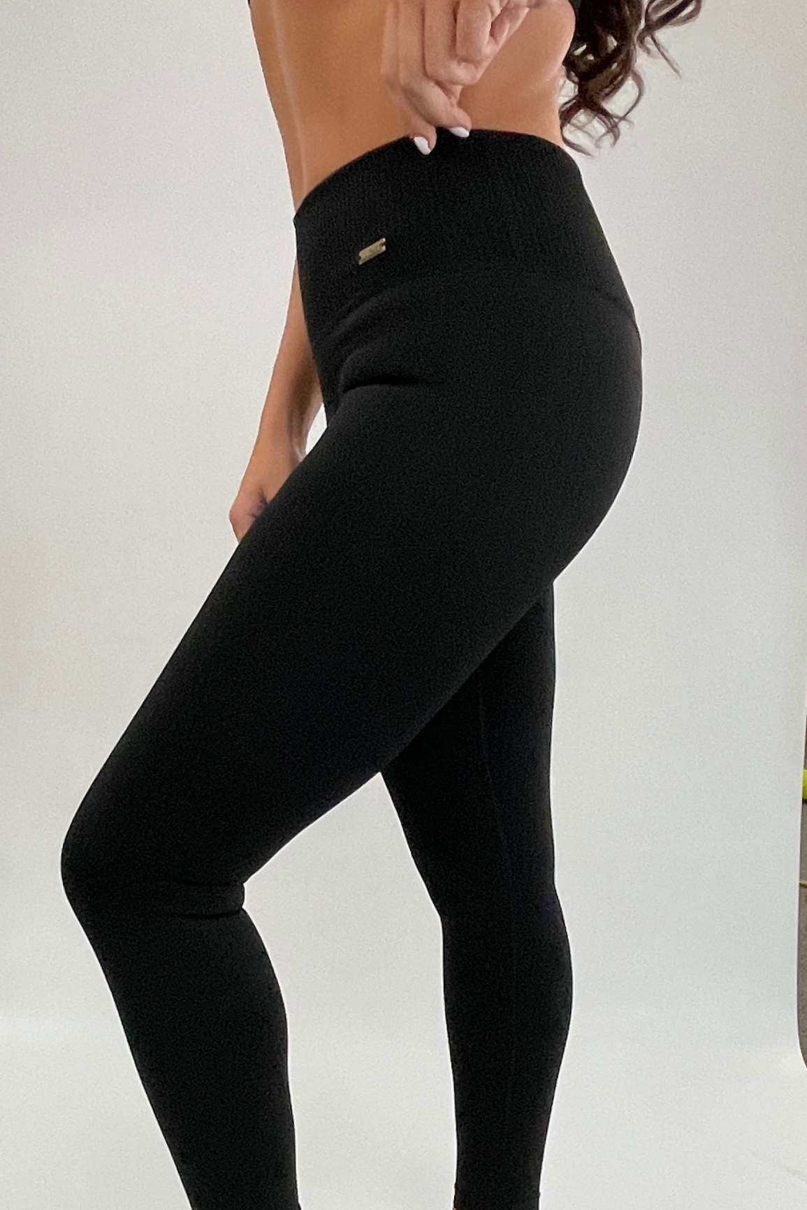 Miss Selfridge seamless high waist legging in black