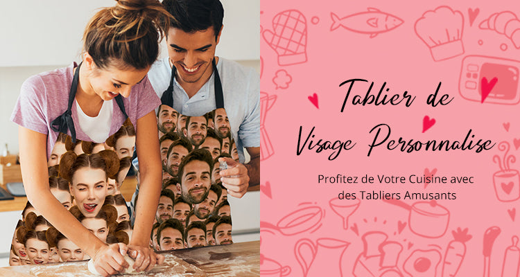 Tablier de Cuisine Enfant Gâteaux avec maman Personnalisé