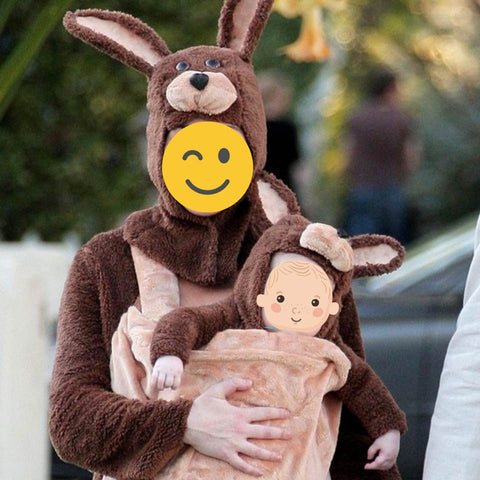 Déguisement : Maman et bébé kangourous