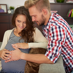Haptonomy allows dads to start bonding with their child even before birth.