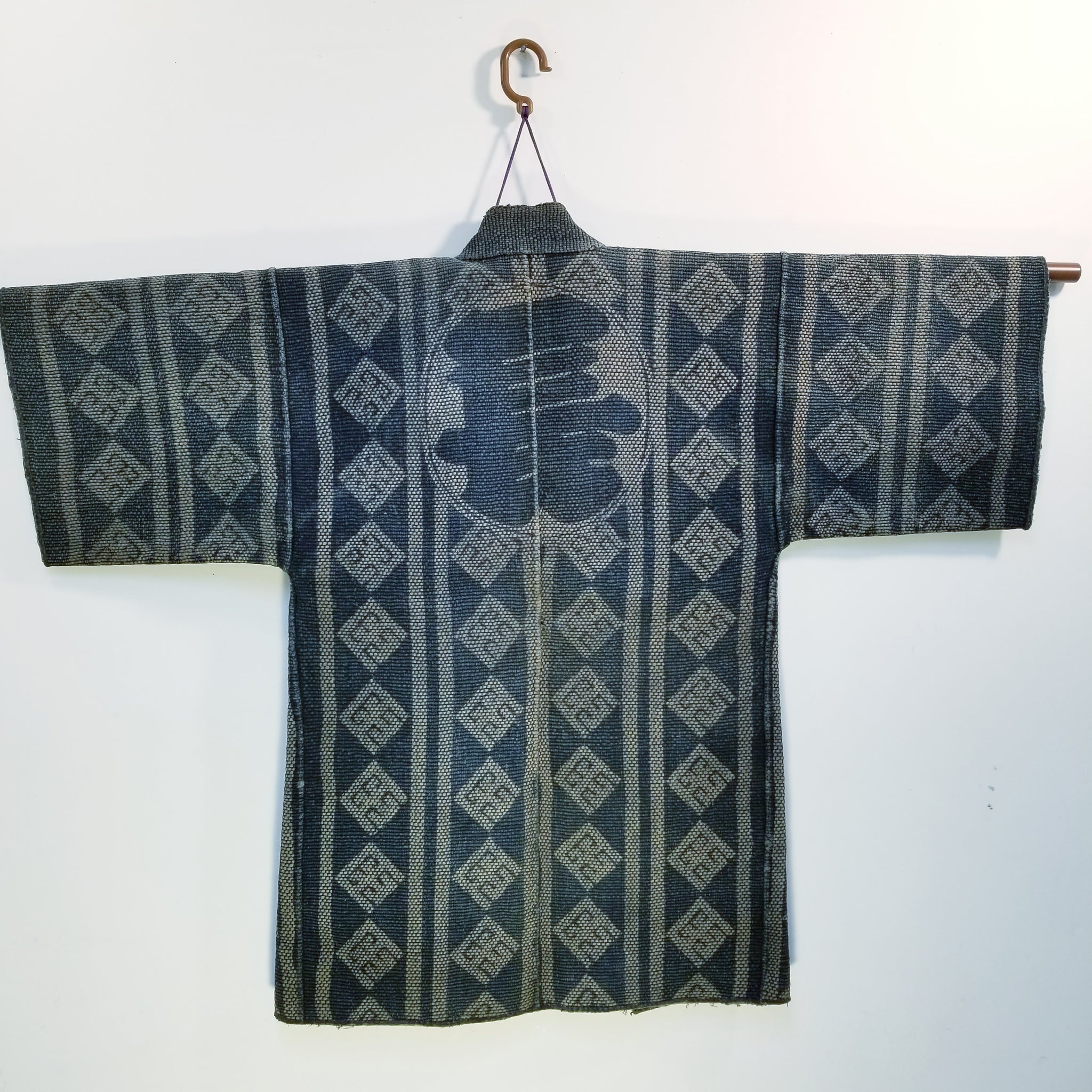 Japanese Edo Meiji Era Indigo Fireman's Jacket – Mukashinoboro