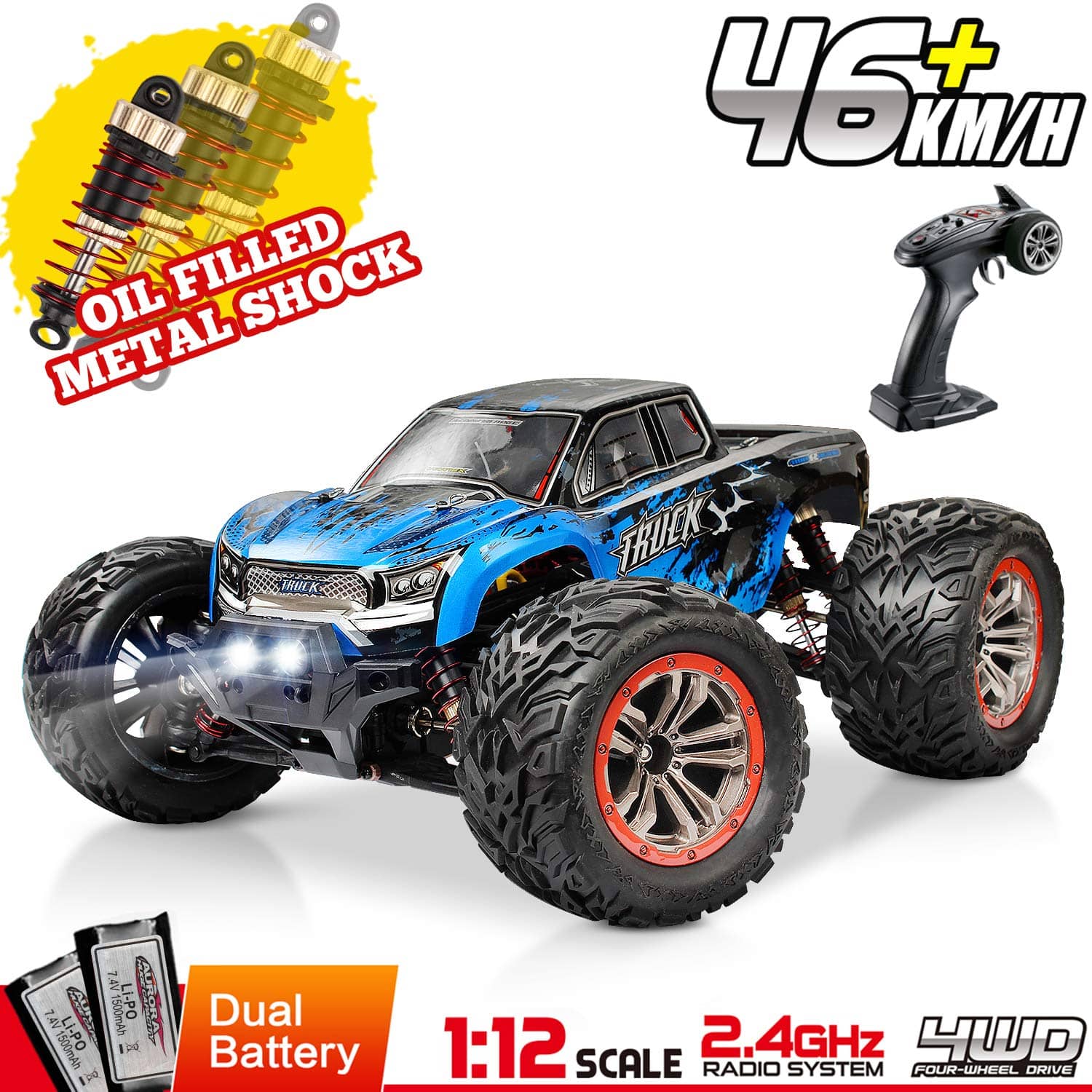 blue remote control car