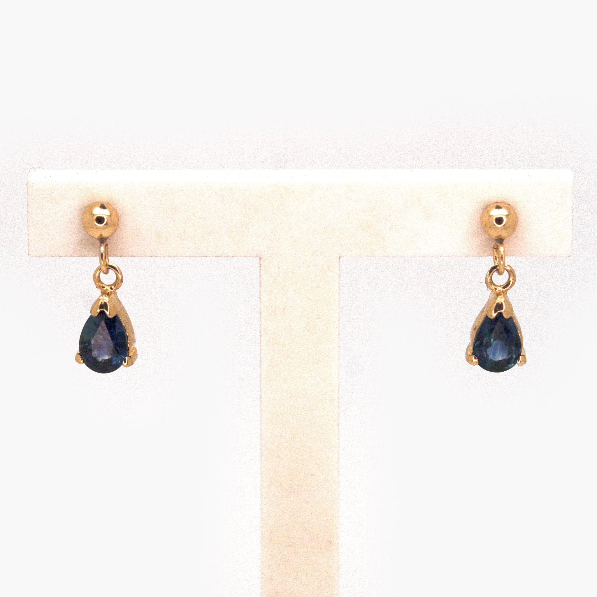 Blue Sapphire & Diamond Earrings | Eiseman Jewels