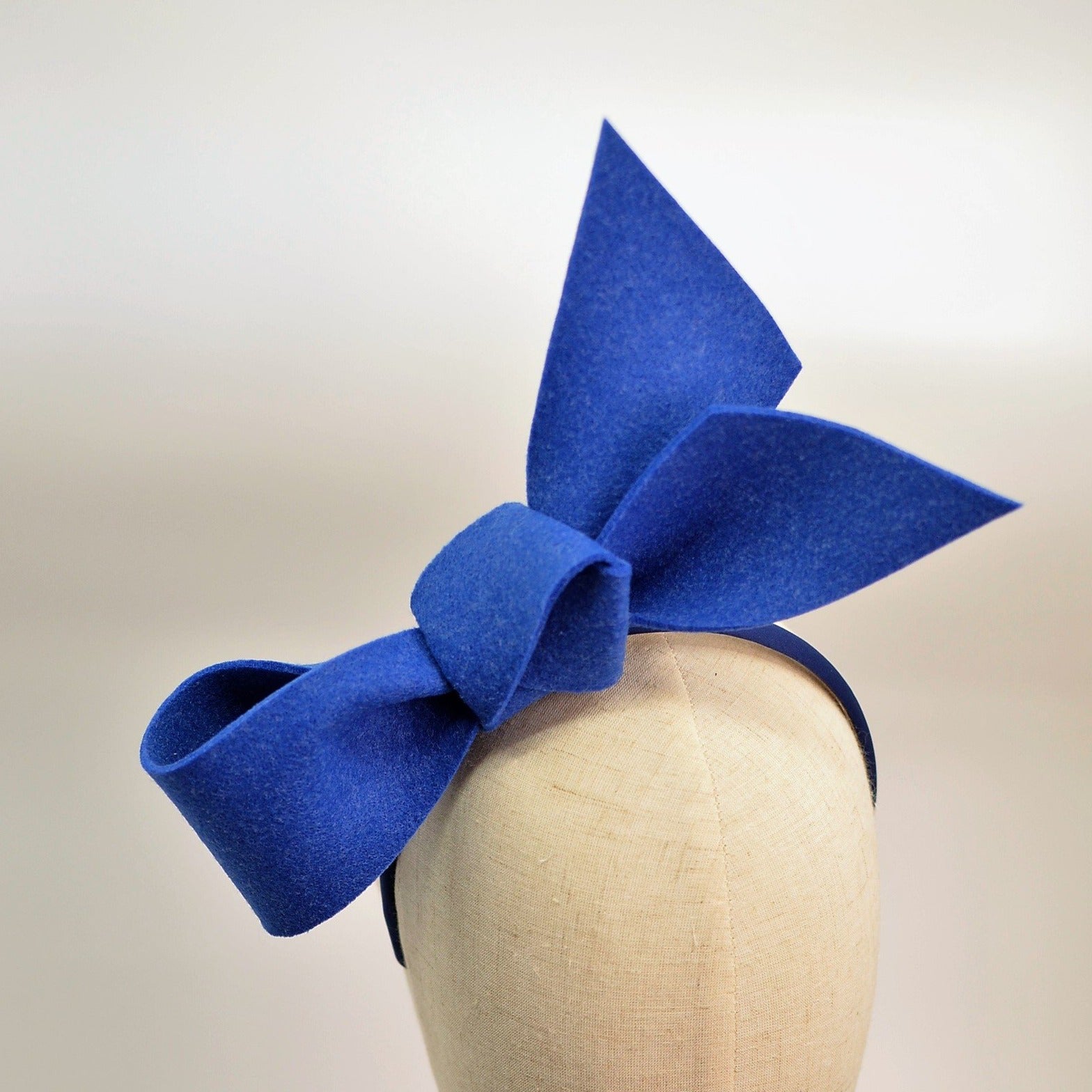 blue ribbon headband