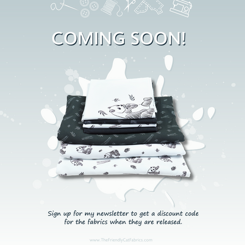 New fabric collection coming soon! With pandas!!!