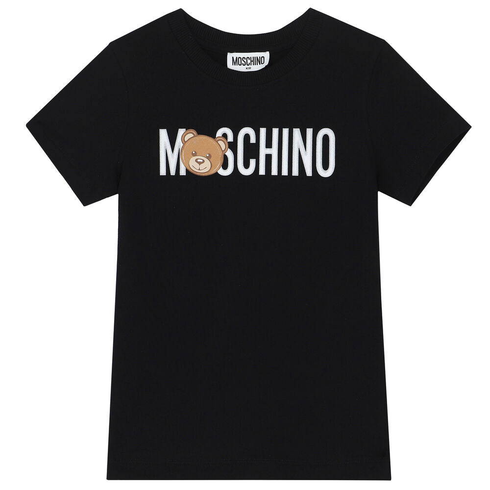 Moschino Kids Logo with Teddy Bear Sweater - Ivory