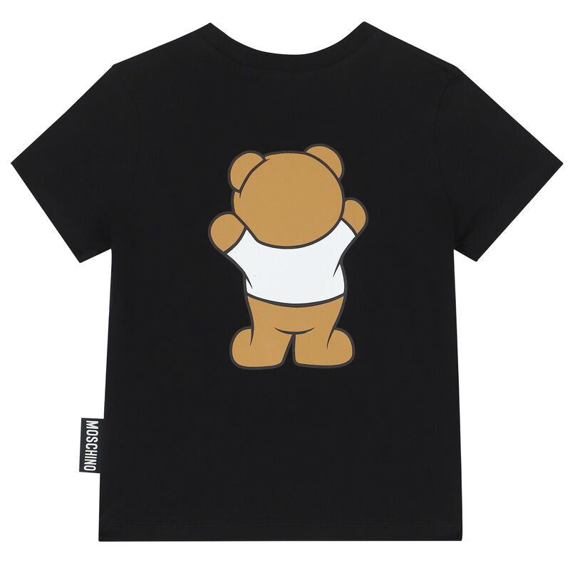 Moschino Kids Teddy Bear Logo T-Shirt - Navy Blue