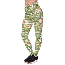 Load image into Gallery viewer, Green Avocado Printing High Waist Women Leggings
