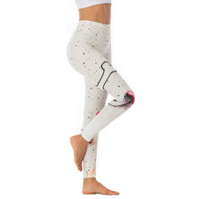 Load image into Gallery viewer, White Dalmatian Black Dots Printing High Waist Women Leggings
