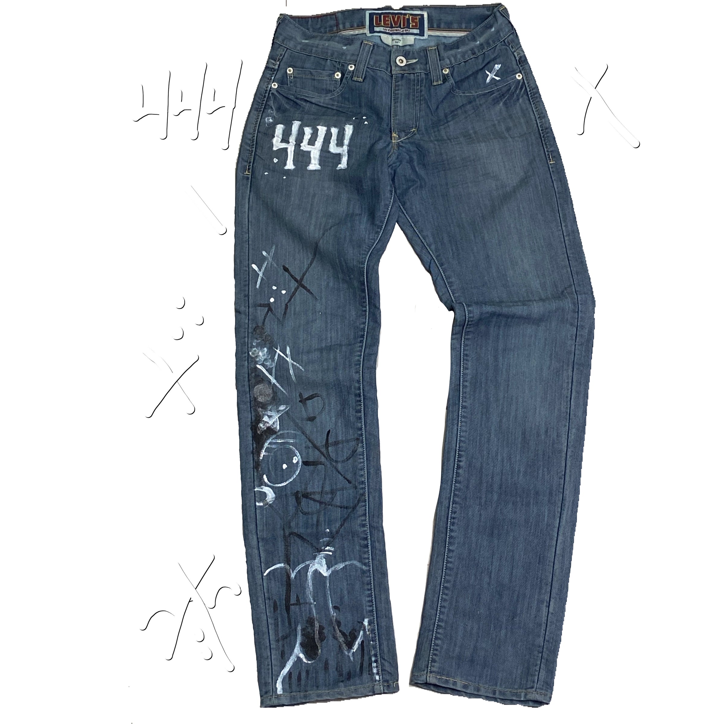 HAND PAINTED LEVI “ENERGY” Jeans – 